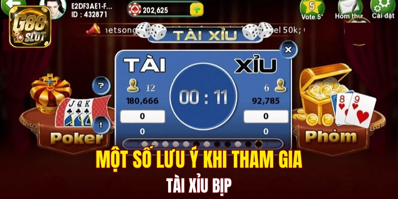 Một số lưu ý khi tham gia tài xỉu bịp